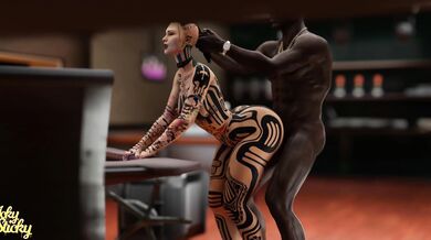 Watch as Jacks hot pussy gets slammed by a big black dick in this hentai porn video featuring Icky Sticky