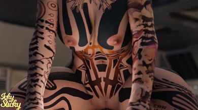 Watch as Jacks hot pussy gets slammed by a big black dick in this hentai porn video featuring Icky Sticky