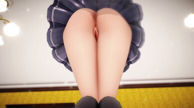 Latex Fantasy Hentai: Chisaki Miyazaki Dances for you in the darkness!