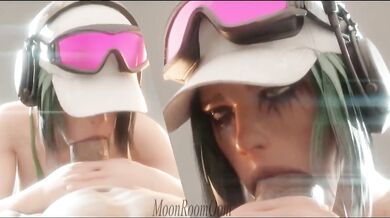 Watch as Ela sucks dick in the moon room!