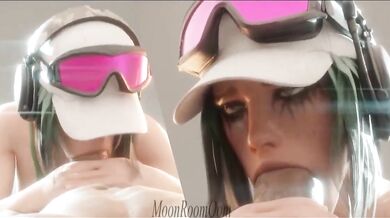 Watch as Ela sucks dick in the moon room!