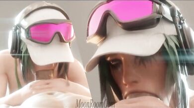 Watch as Ela sucks dick in the moon room!