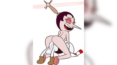 The Fleshy Abduction of Hilda Berg by Cuphead!