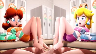 Watch Daisy Peach Giving A Clothed Footjob To Her Lover In The Bedroom