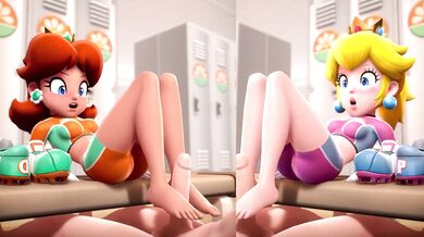 Watch Daisy Peach Giving A Clothed Footjob To Her Lover In The Bedroom