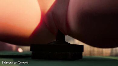 Alisa Plays with Her Joystick in the Game Deluded