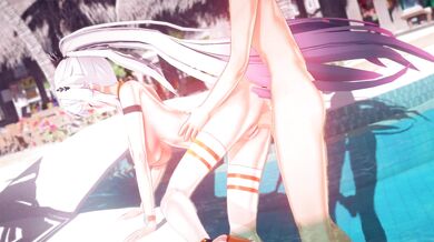 Kiana Havin Sex on the Pool [Kuriyama]