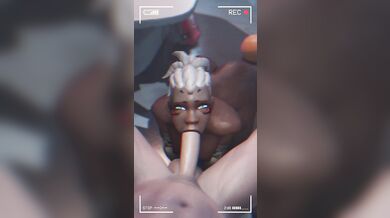 After the ritual, Sojourn demonstrates her oral expertise [RougeNine%