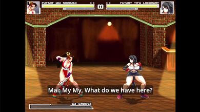 The Futa Shadow Demon, Mai Shiranui and Tifa Lockhart enter a secret world of Futa onn y sex adventure