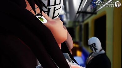Rebecca gets arrested for molestation on the train while dressed in a tight skirt and heels