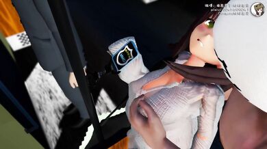 Rebecca gets arrested for molestation on the train while dressed in a tight skirt and heels