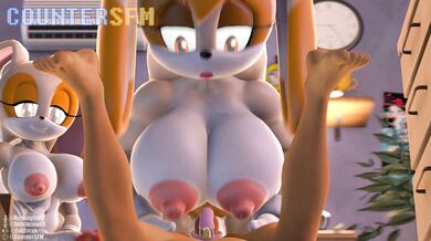 Two Futa Females and a Male, Tag Team Style