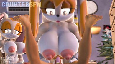 Two Futa Females and a Male, Tag Team Style