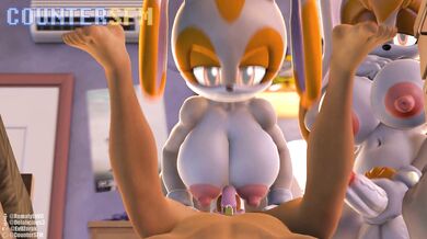 Two Futa Females and a Male, Tag Team Style