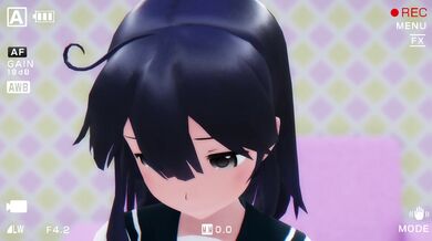 Watch Ushio-chan get naked and posed in a private room for her first photo session!