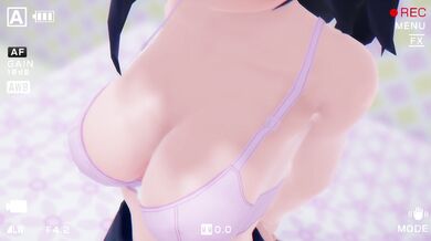 Watch Ushio-chan get naked and posed in a private room for her first photo session!