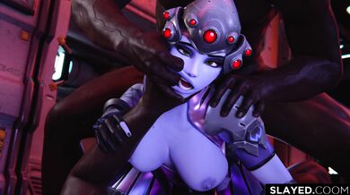 Mistress Widowmaker and her two maids, BBc and Threesome, seduce the Frenchman in this 4K HD Slayed hentai video