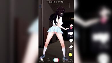 Miku and Lily in Manisan Kiss TikTok, where the two innocent girls exploring their sexuality through kissing each other