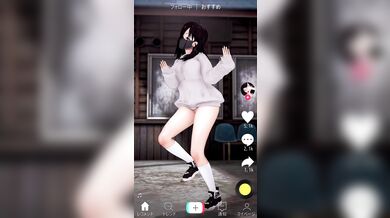 Miku and Lily in Manisan Kiss TikTok, where the two innocent girls exploring their sexuality through kissing each other