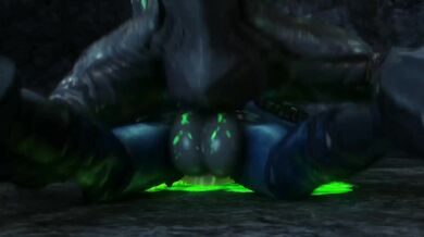 Elizabeth gets fucked by a monster in the woods