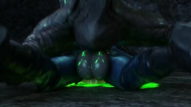 Elizabeth gets fucked by a monster in the woods