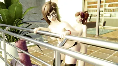 Futanari & Big Breasts Overwatch Porn Animation (Sisalik2)