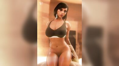 Pharahs workout got her worked up, so she needed to cool off The shower was her escape from the sweat and heat of training