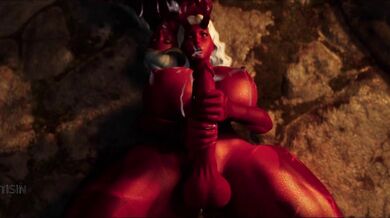 Watch these two curvy futanari demons pleasure themselves with each other in this hot hentai porn video!
