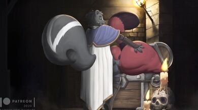 Sexy Witches Cast Spells on Huge Cock Inside Treasure Chest