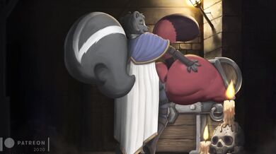 Sexy Witches Cast Spells on Huge Cock Inside Treasure Chest