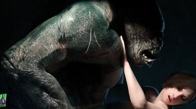 Joe, a beastly man, has sex with Jill and her monstrous lover