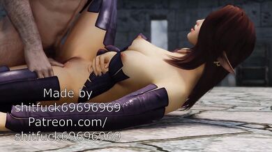 Watch the sexiest elf in Skyrim get her slutty ass fucked in this hentai porn parody!