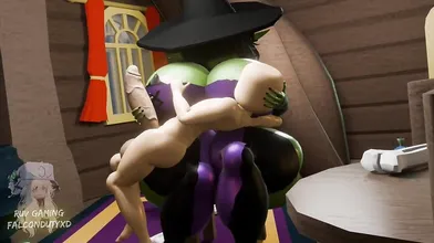 Watch the sexiest animation featuring a witch casting spells in this magical XXX porn video!