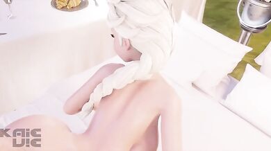 The Frozen Queen: Elsa Gets Bred on All Fours by a Pack of Hardcore Dogs