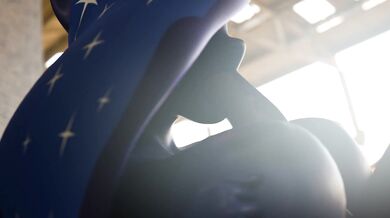 Watch as Luna and Solo engage in a hypnotic titfuck session with a hot ebony stud!