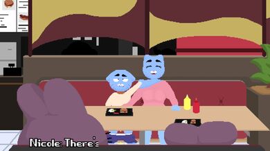 In the virtual reality world, the Wattersons get into some steamy action with their favorite anime characters