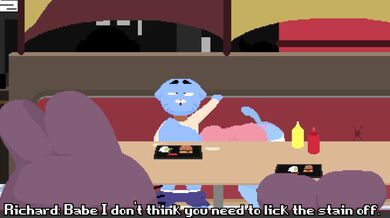 In the virtual reality world, the Wattersons get into some steamy action with their favorite anime characters