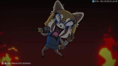 Watch as Retsuko gets fucked by her boss in the office, only to be caught in the act by her coworkers who then join in on the fun