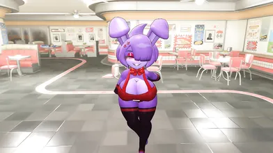 Bonnie has an insatiable appetite for eshu-chan, so she decides to take matters into her own hands and give herself the ultimate pleasure