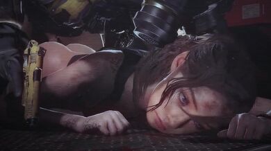 Hunk hunts down Claire in this raunchy porn scene!