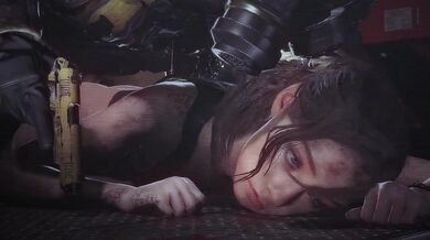 Hunk hunts down Claire in this raunchy porn scene!