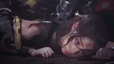 Hunk hunts down Claire in this raunchy porn scene!