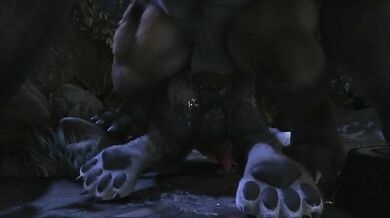 Watch this sexy anime cartoon porn featuring a werefox and her hot human lover