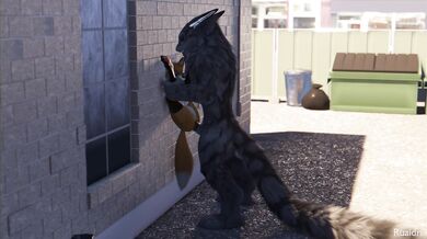 In the filthy alleyway, Raidas lustful cries echo as she gets penetrated by a strangers cock deep inside her anal cavity