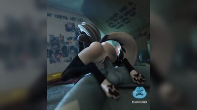 Watch Loona and Stolas chocolate-themed love story unfold in this hot AF porno!