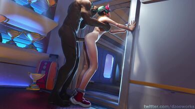 Kirikos pumping heals Naked (blacked) [Dzooworks]