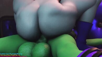 Beauty and the Beast - The Raven and the Gals Ass Jiggle Obsession