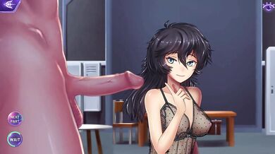 Sexy Trixie gets caught in a shelter during a gameplay session and ends up having hot 69 sex with a hunky stranger