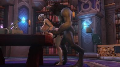 Beastiality: Jainas First Time with a Worgen