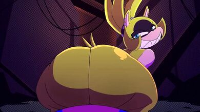 Sexy babe with a round ass gets fucked hard by a plague-like creature in a dark dungeon!